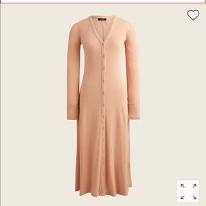 Ribbed button down dress